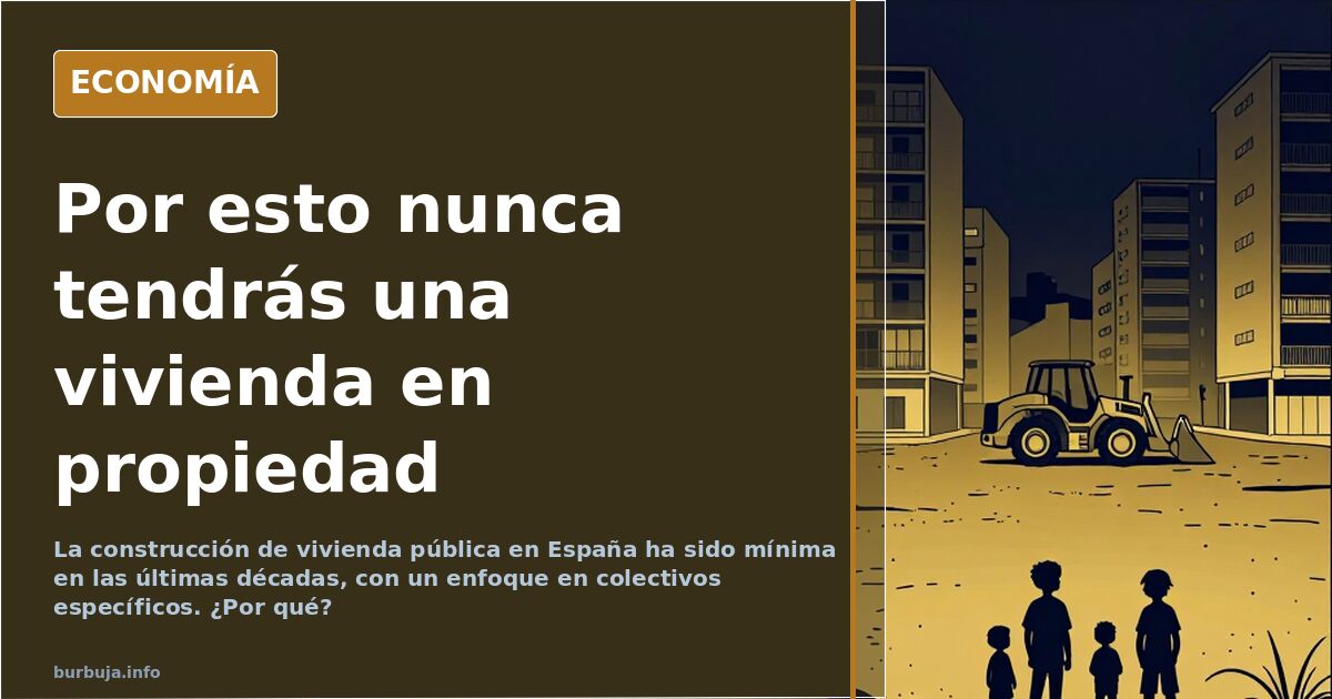 Por esto nunca tendrás una vivienda en propiedad