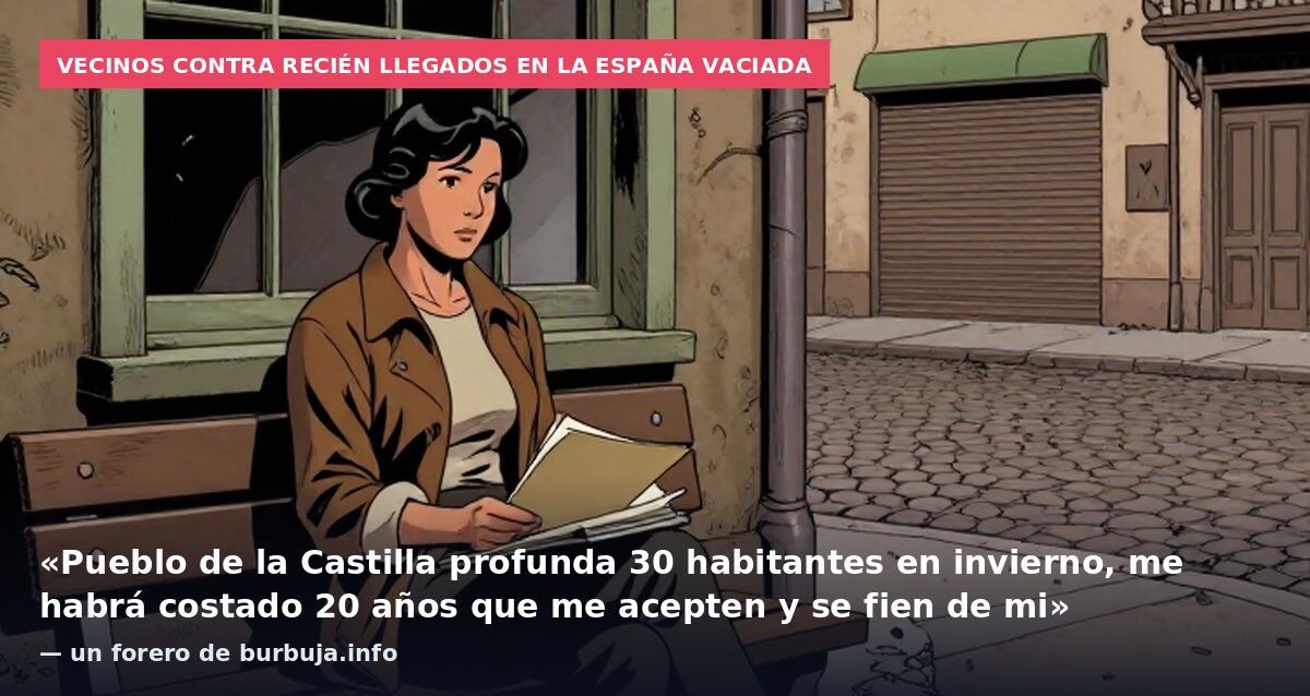 Vecinos contra recién llegados en la España Vaciada: «Pueblo de la Castilla profunda 30 habitantes en invierno, me habrá costado 20 años que me acepten y se fien de mi» — un forero de burbuja.info