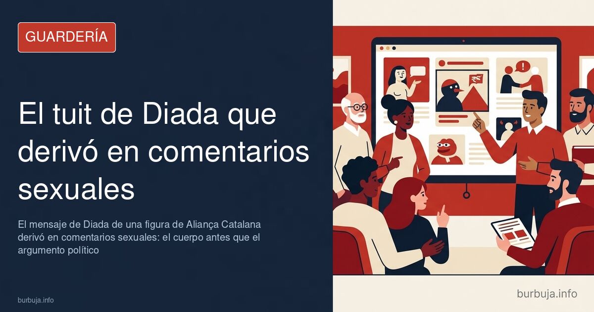 Publicación del lema de Diada de Catalunya difundida por una figura vinculada a Aliança Catalana