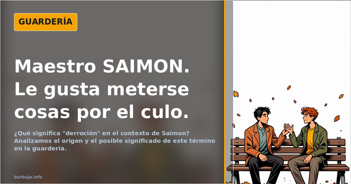 Maestro SAIMON. Le gusta meterse cosas por el culo.