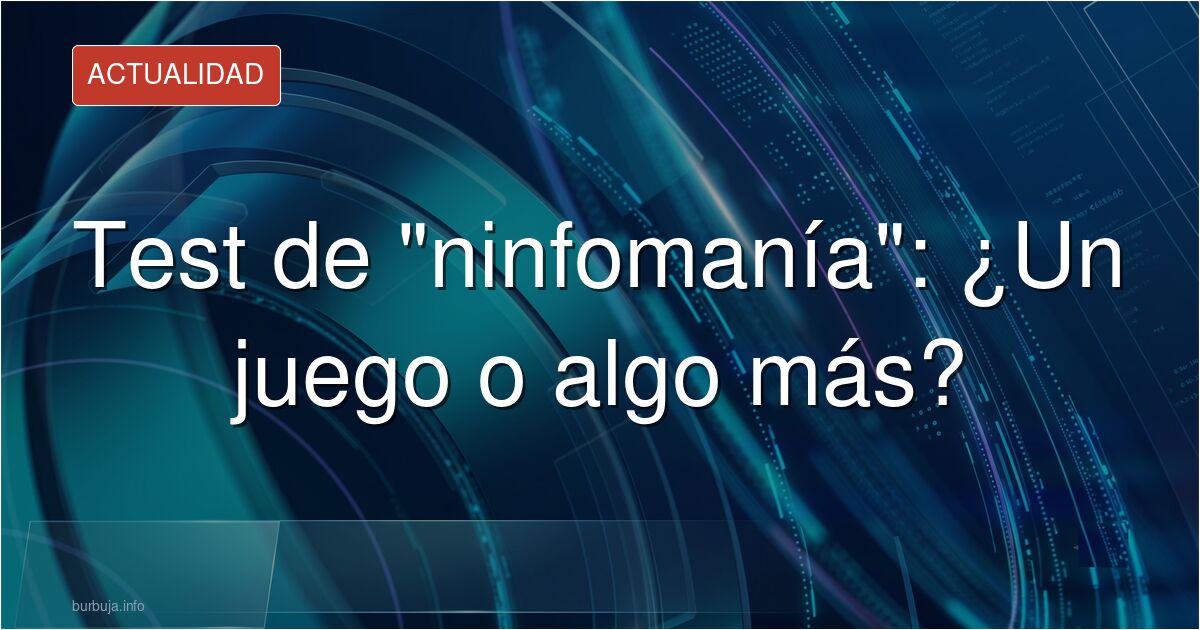 ¡¡¡ESTE ES EL NINFOMETRO..EL TEST QUEN REALZIARON A EMMA APRA DETECTAR SU NINFOMANIA!!!