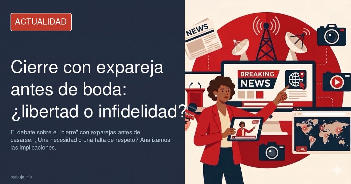 Dejó que su esposa obtuviera "cierre" de su ex antes del día de la boda