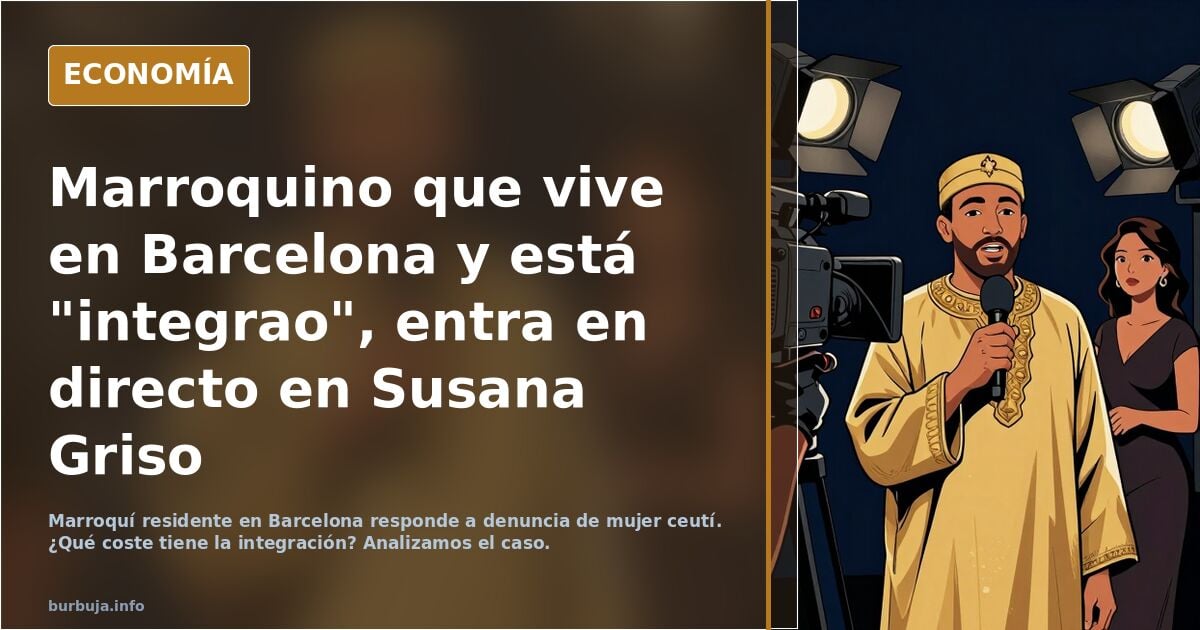 Marroquino que vive en Barcelona y está "integrao", entra en directo en Susana Griso
