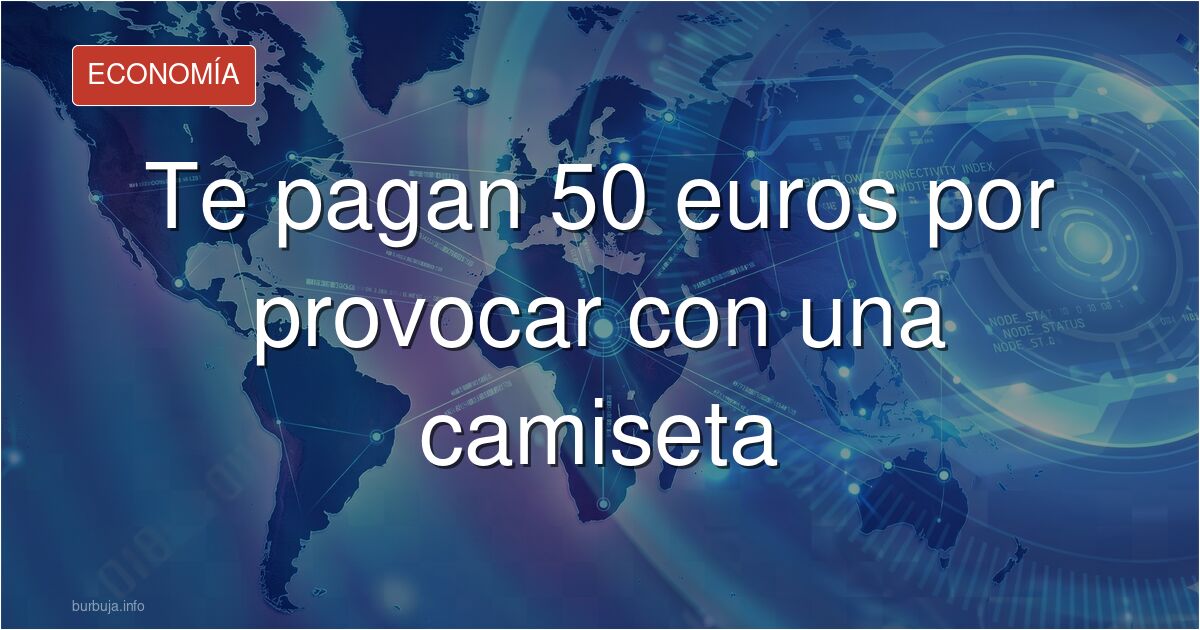 Primer plano de una camiseta estampada con una imagen polémica, el centro de las campañas que pagan por lucirla en la calle