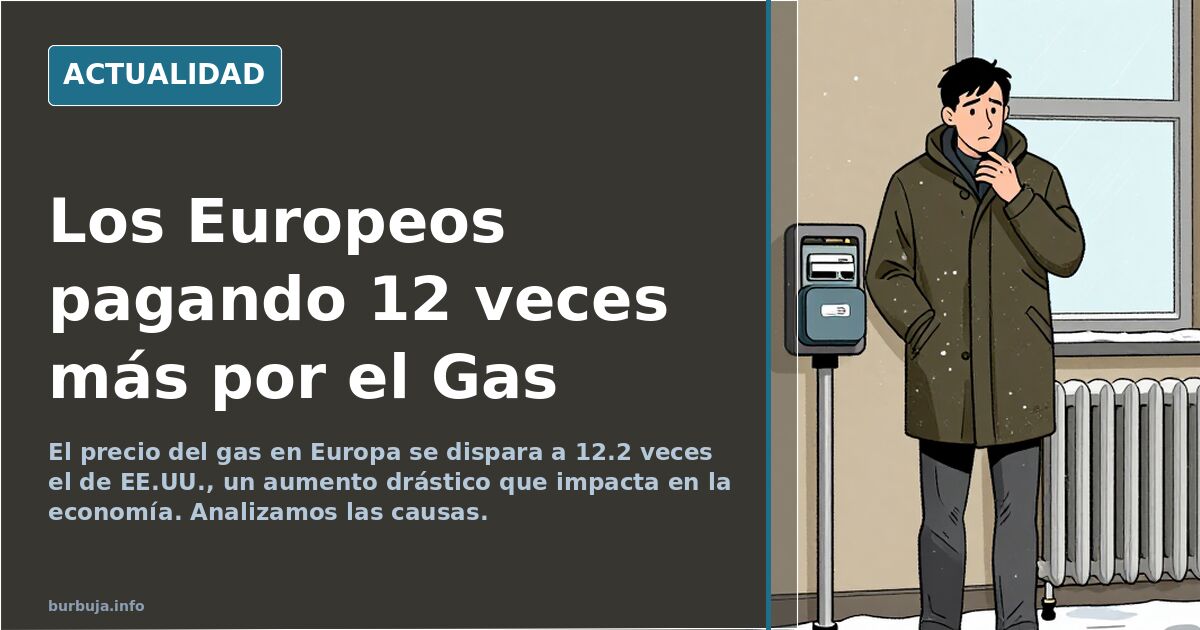 Los Europeos pagando 12 veces más por el Gas