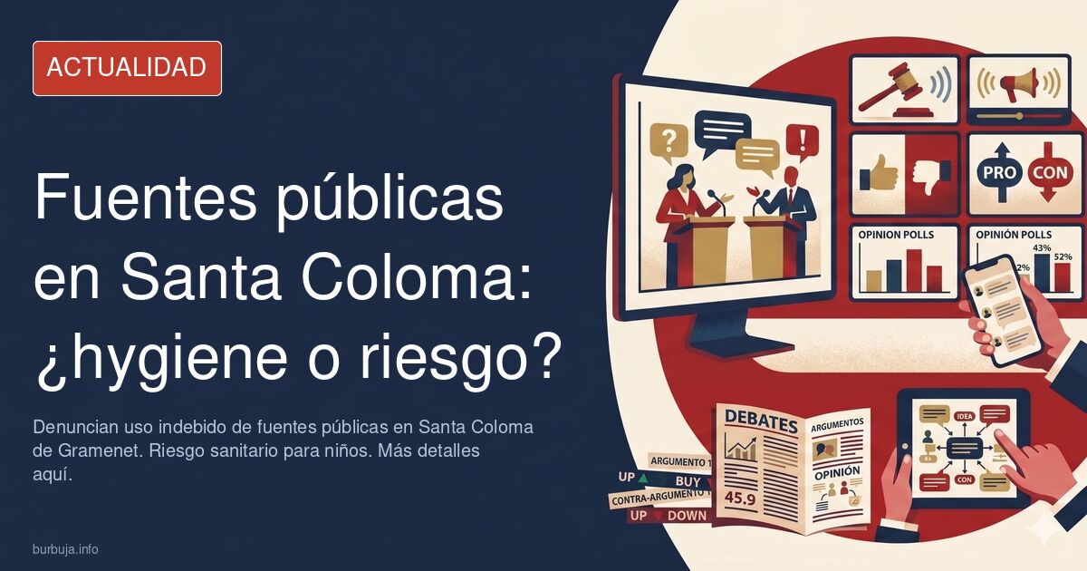 Burbujos de Santa Coloma cuidado con amorrarse a las fuentes públicas