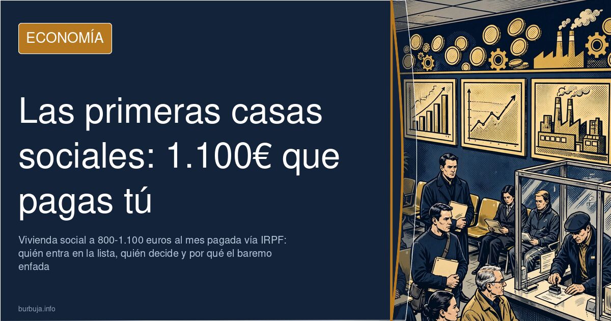 Vivienda social: quién entra en la lista y quién la paga