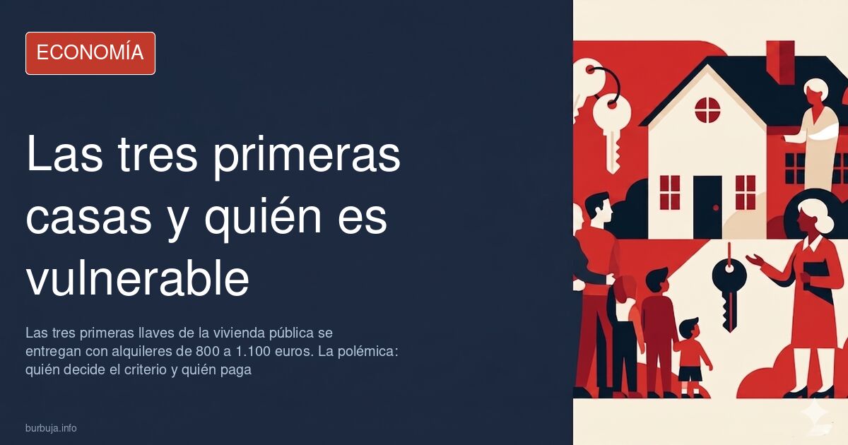 Fachada de una promoción de vivienda social con los primeros contratos de alquiler asequible ya firmados