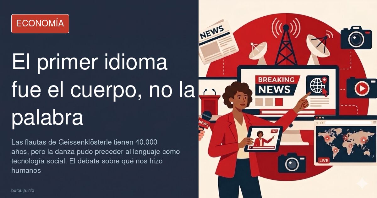 Personas bailando en círculo en una fiesta popular, imagen que ilustra el debate sobre la danza como origen del lenguaje