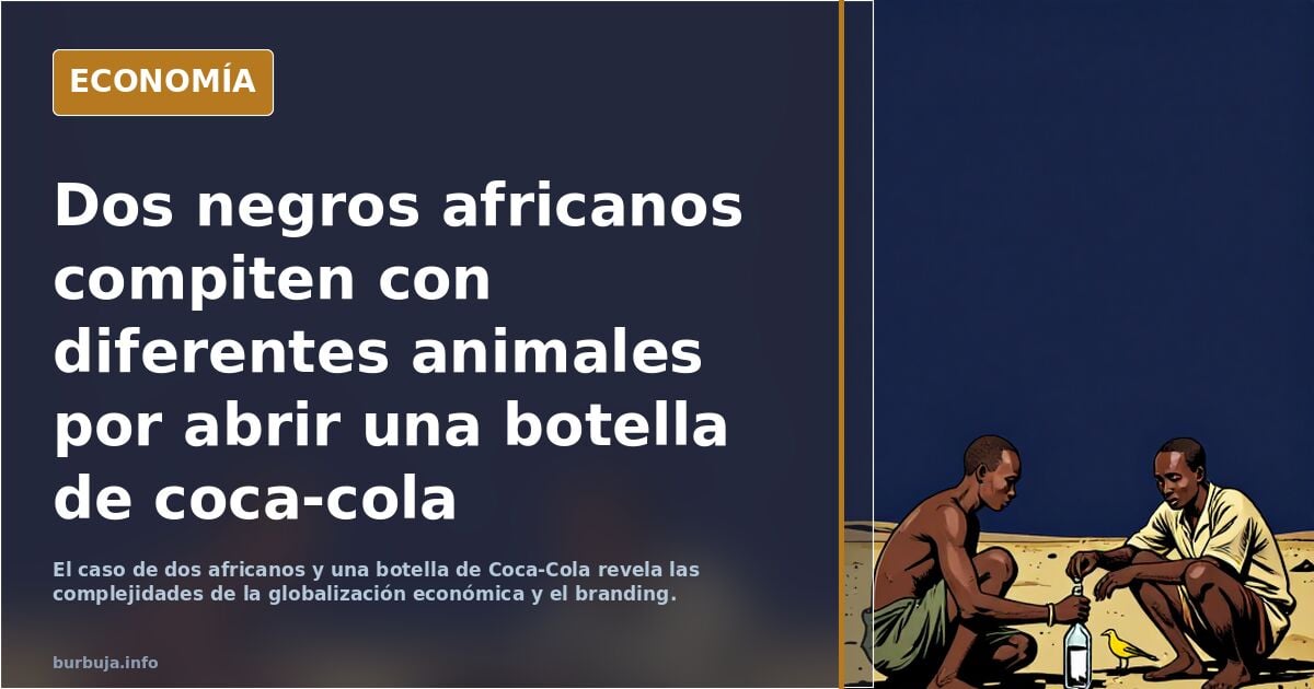 Dos zainos jovenlandeses compiten con diferentes animales por abrir una botella de coca-cola