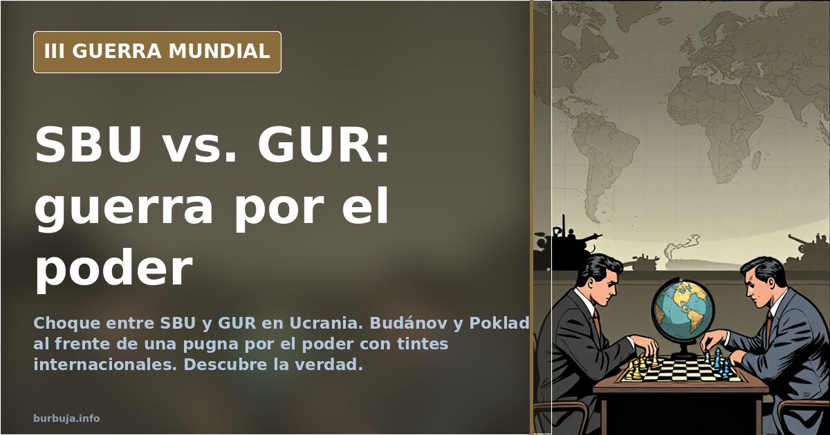 SBU vs. GUR: guerra por el poder