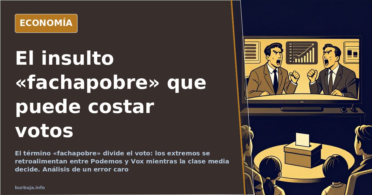 El «fachapobre» y el péndulo electoral que decide España
