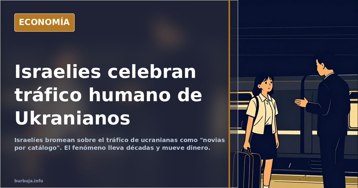 Israelies celebran tráfico humano de Ukranianos