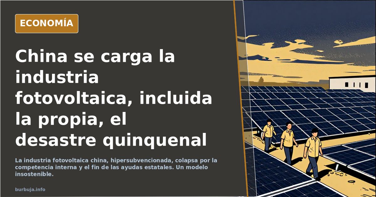 China se carga la industria fotovoltaica, incluida la propia, el desastre quinquenal chino
