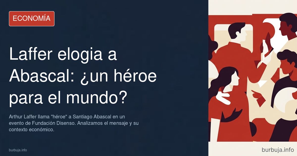 Santiago Abascal organiza jornada con Laffer, el chico de la curva