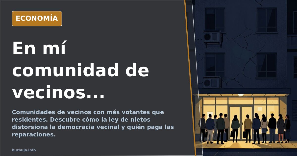 En mí comunidad de vecinos...