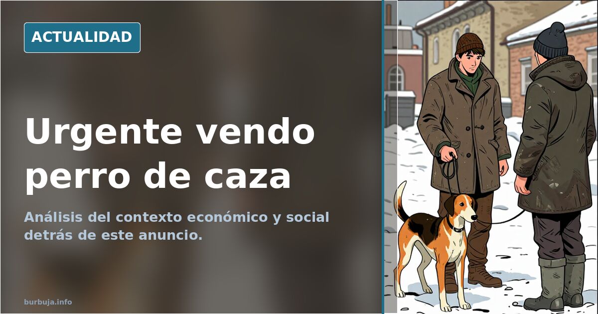 Urgente vendo perro de caza