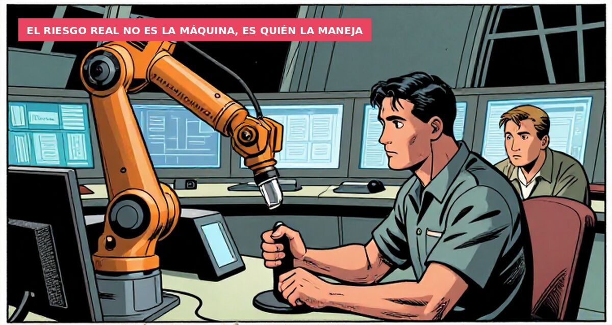 El riesgo real no es la máquina, es quién la maneja