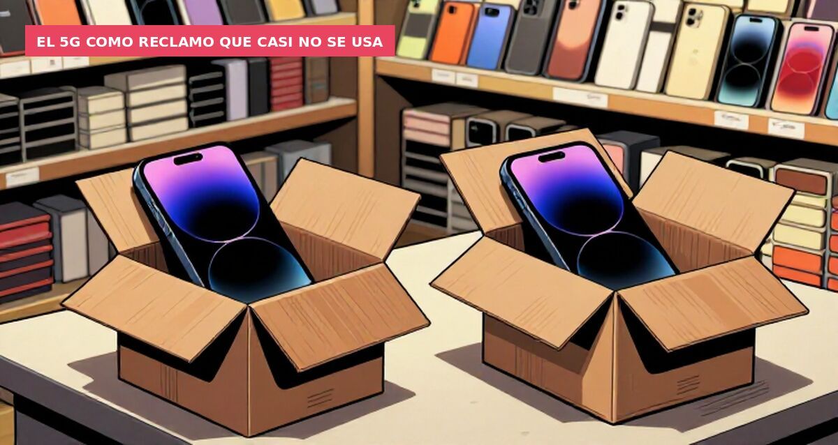 El 5G como reclamo que casi no se usa