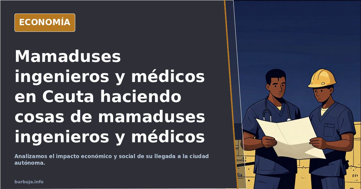 Mamaduses ingenieros y médicos en Ceuta haciendo cosas de mamaduses ingenieros y médicos