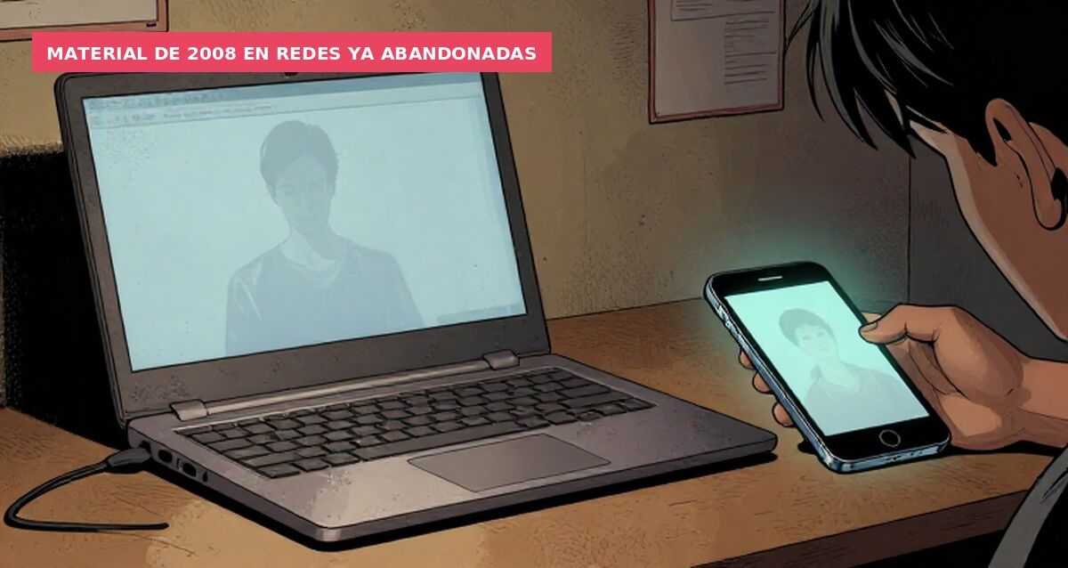 Material de 2008 en redes ya abandonadas