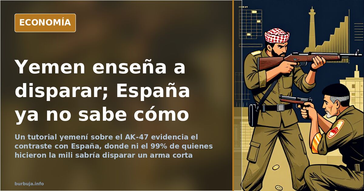 La mili que no enseñó a disparar y el tutorial yemení del AK-47