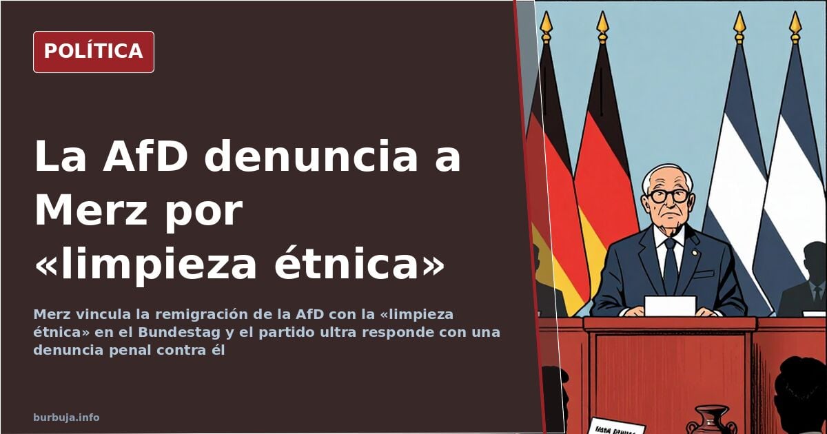 Merz Faces Criminal Complaint Over "Ethnic Cleansing" Remark