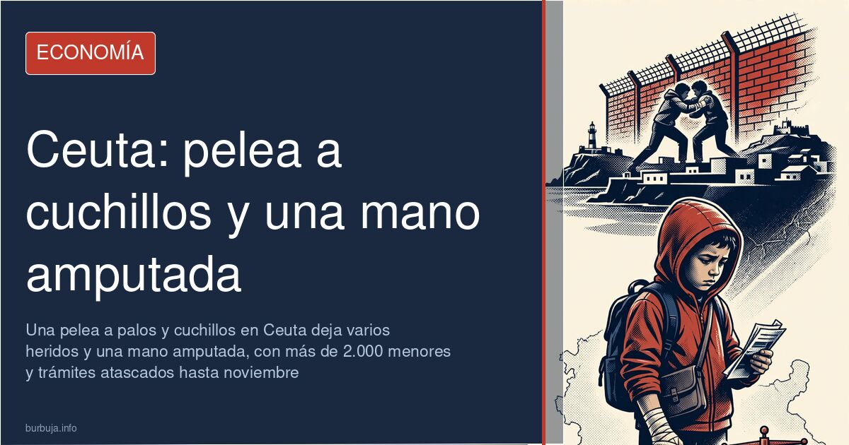 Reyerta entre migrantes en las calles de Ceuta con heridos y un amputado, imagen de la violencia y su coste económico