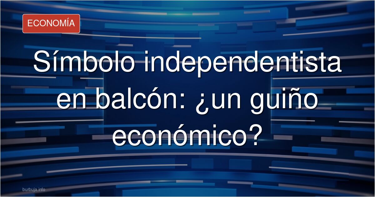 muyer indepe castellera quita la bandera españorda con un palo de un balcon