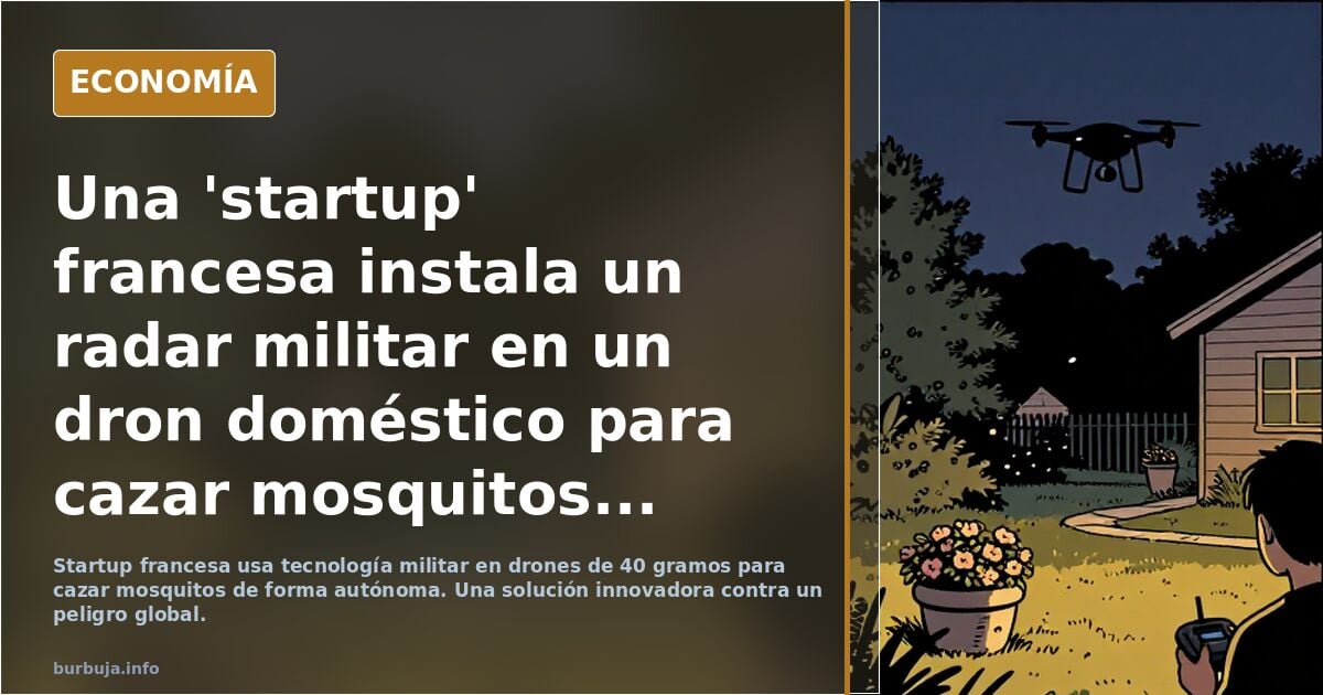 Una 'startup' francesa instala un radar militar en un dron doméstico para cazar mosquitos...