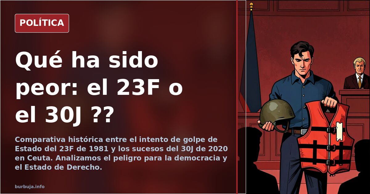 Qué ha sido peor: el 23F o el 30J ??