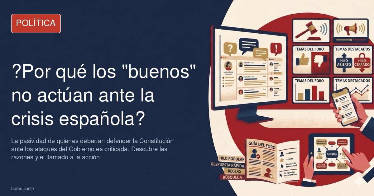 La pasividad de los buenos (Alejo Vidal Quadras en Vozpópuli)