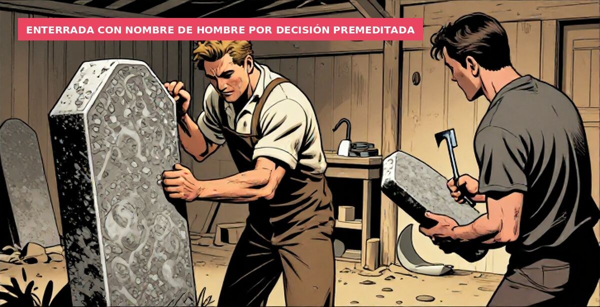 Enterrada con nombre de hombre por decisión premeditada
