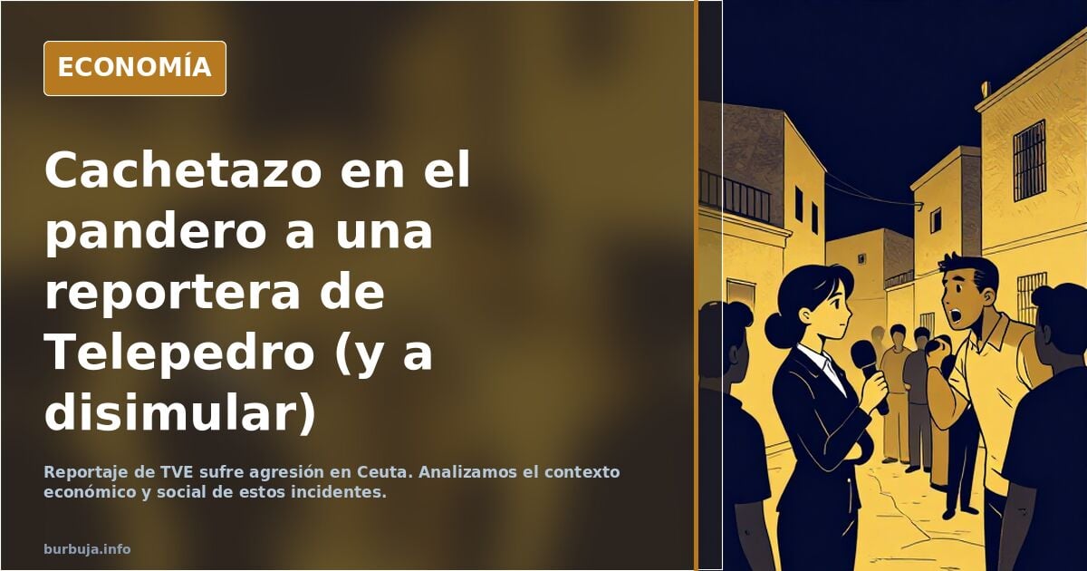 Cachetazo en el pandero a una reportera de Telepedro (y a disimular)