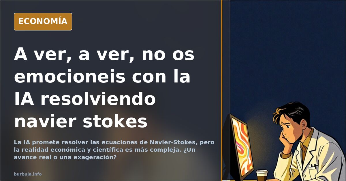 A ver, a ver, no os emocioneis con la IA resolviendo navier stokes