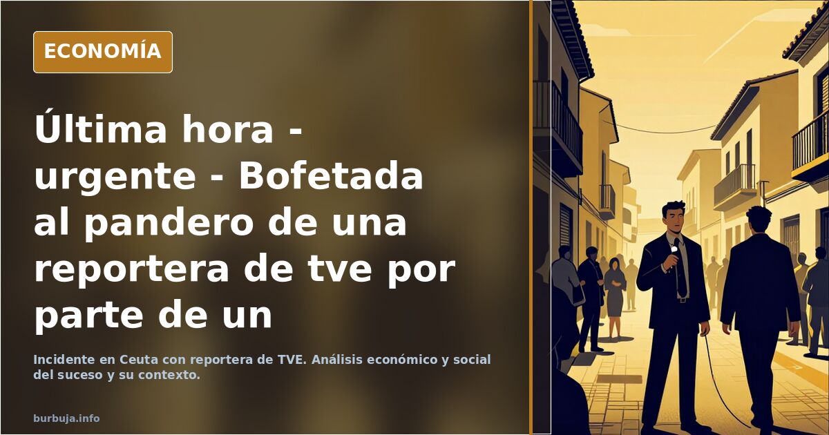 Última hora - urgente - Bofetada al pandero de una reportera de tve por parte de un migrante en directo y aqui no pasa ná