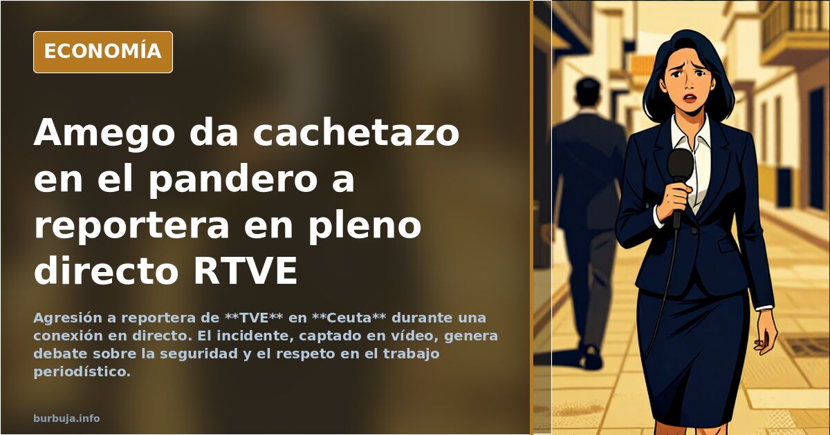 Cachetazo en directo a una reportera de RTVE