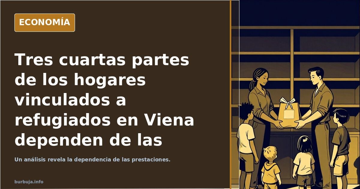 Tres cuartas partes de los hogares vinculados a refugiados en Viena dependen de las ayudas de los contribuyentes.