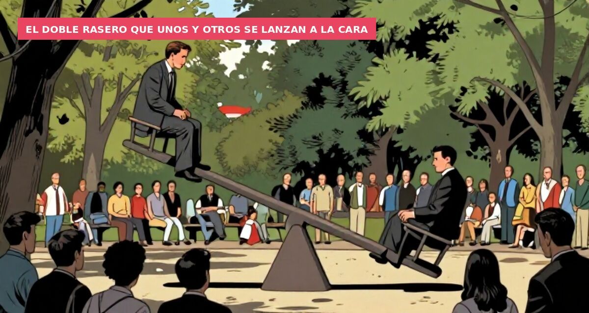 El doble rasero que unos y otros se lanzan a la cara