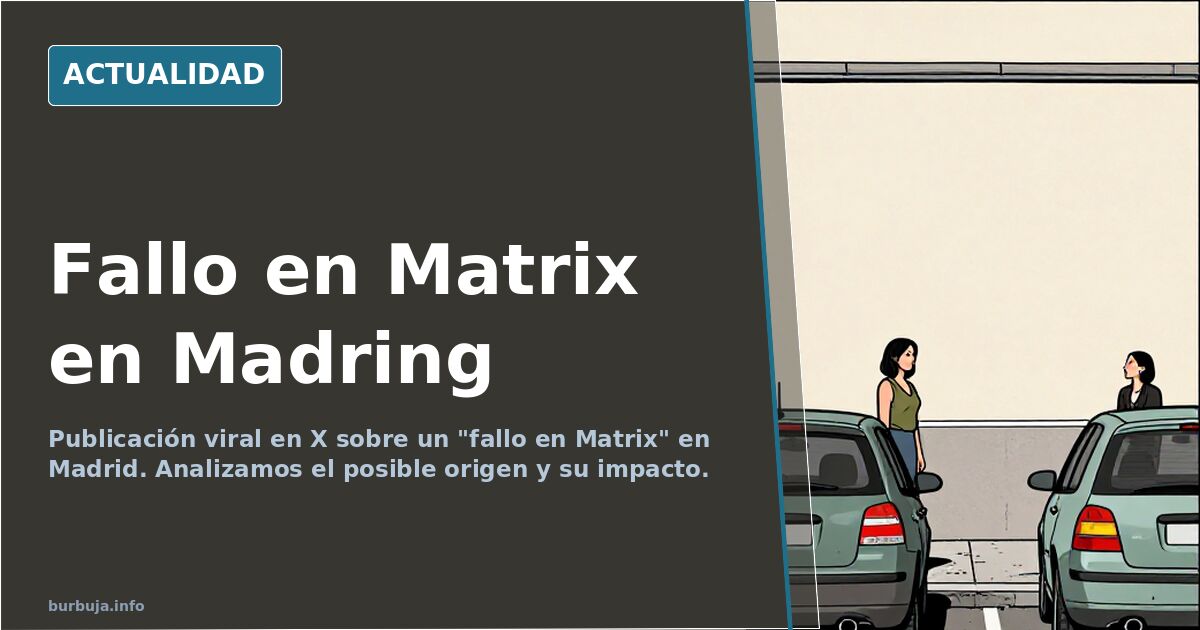 Fallo en Matrix en Madring