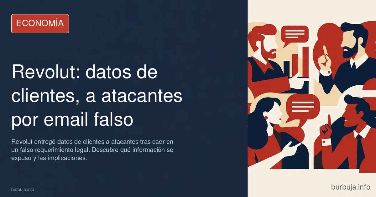 Revolut la lia tras entregar información de ciertos usuarios de interés para atacantes tras responder un falso requerimiento legal