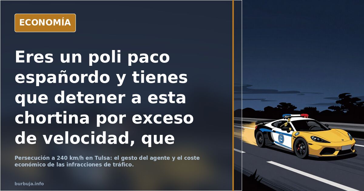 Eres un poli paco hezpañordo y tienes que detener a esta chortina por exceso de velocidad, que haces?