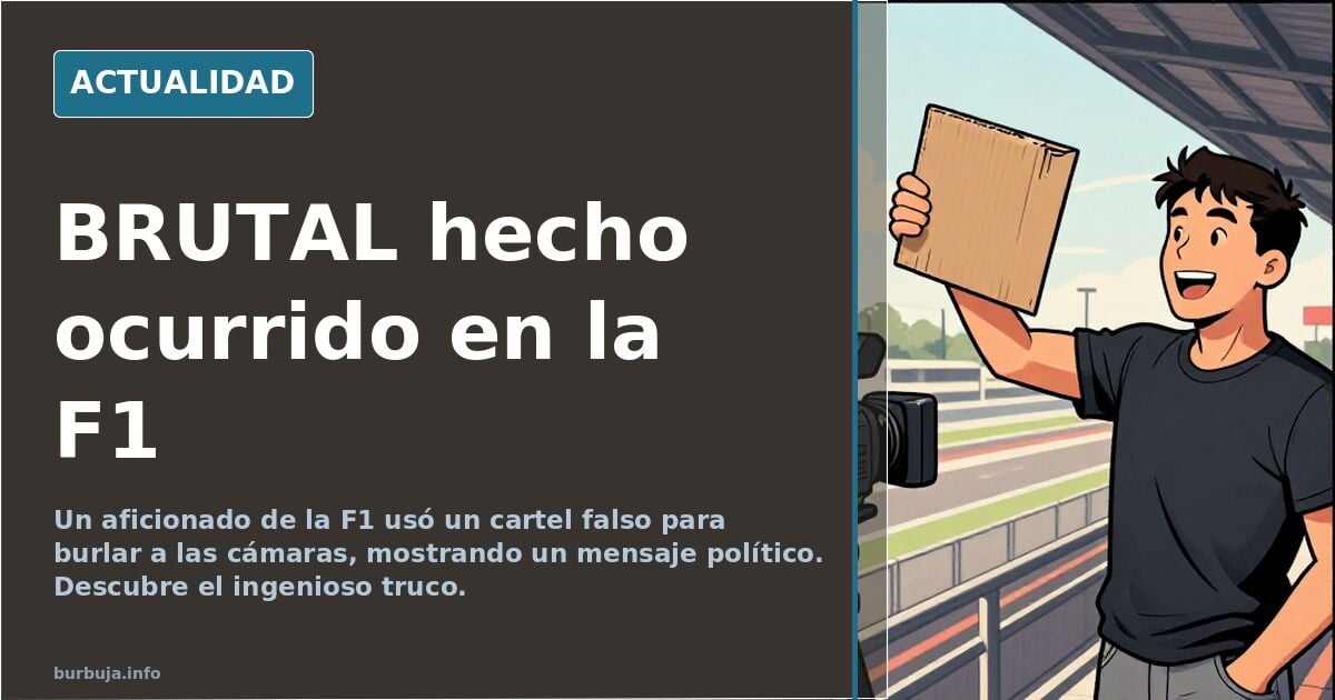 BRUTAL hecho ocurrido en la F1