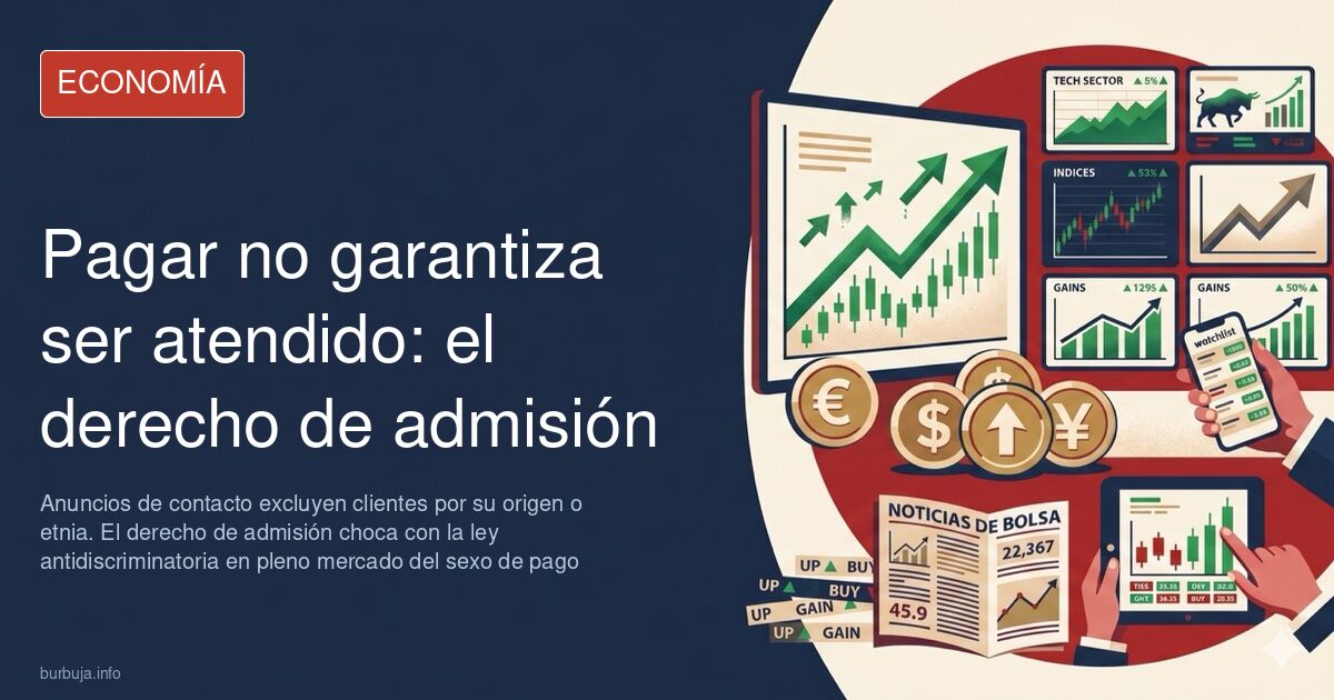 Cartel de condiciones de admisión en la puerta de un piso de citas, ejemplo del veto por raza en el sexo de pago