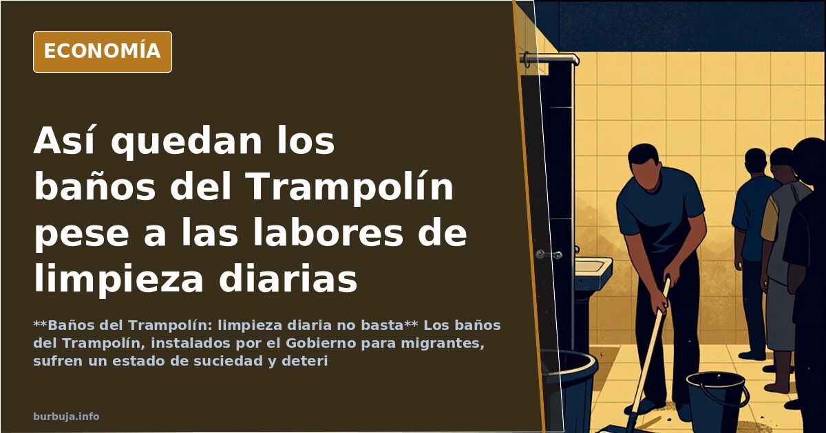 Así quedan los baños del Trampolín pese a las labores de limpieza diarias
