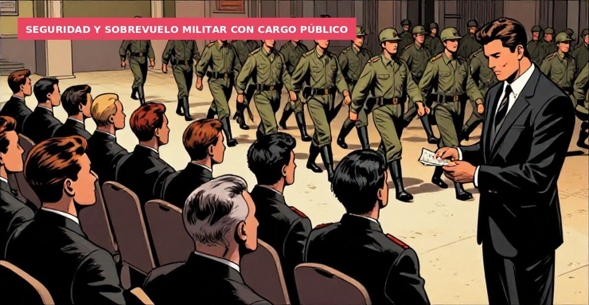 Seguridad y sobrevuelo militar con cargo público