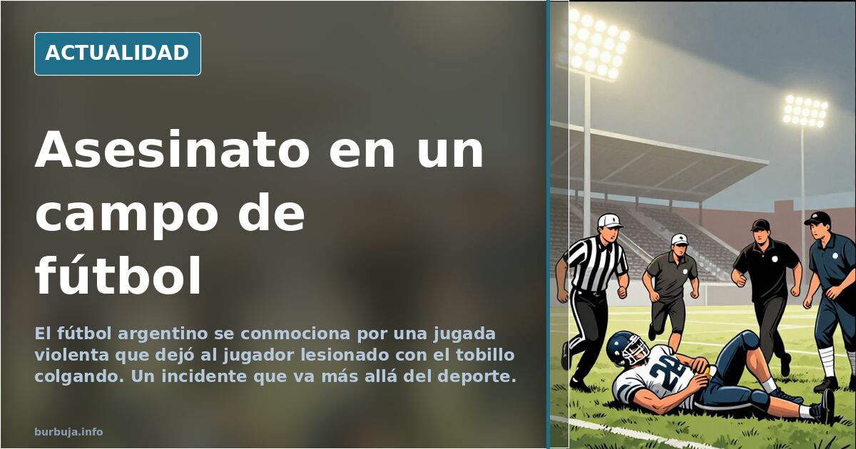 Asesinato en un campo de fútbol