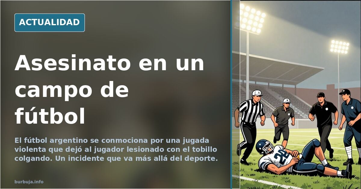 Asesinato en un campo de fútbol