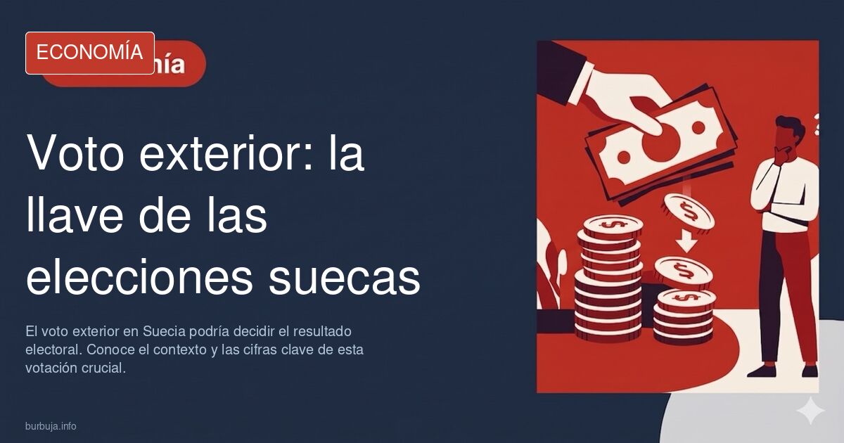 el voto exterior podría decidir las elecciones suecas