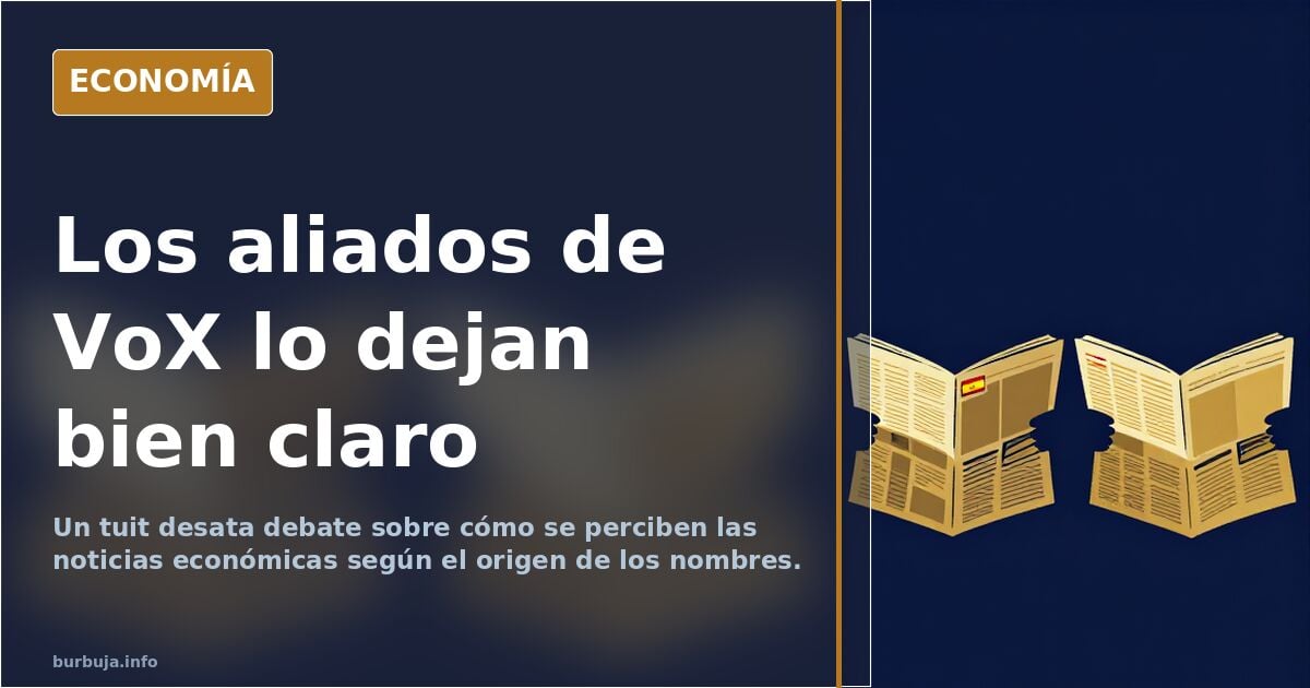 Los aliados de VoX lo dejan bien claro